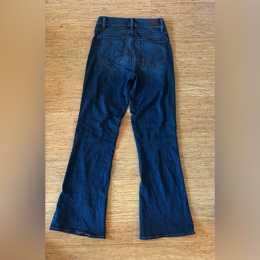 Paige Women’s High Rise Bell Canyon Dark Blue Size 24 - Picture 6 of 7